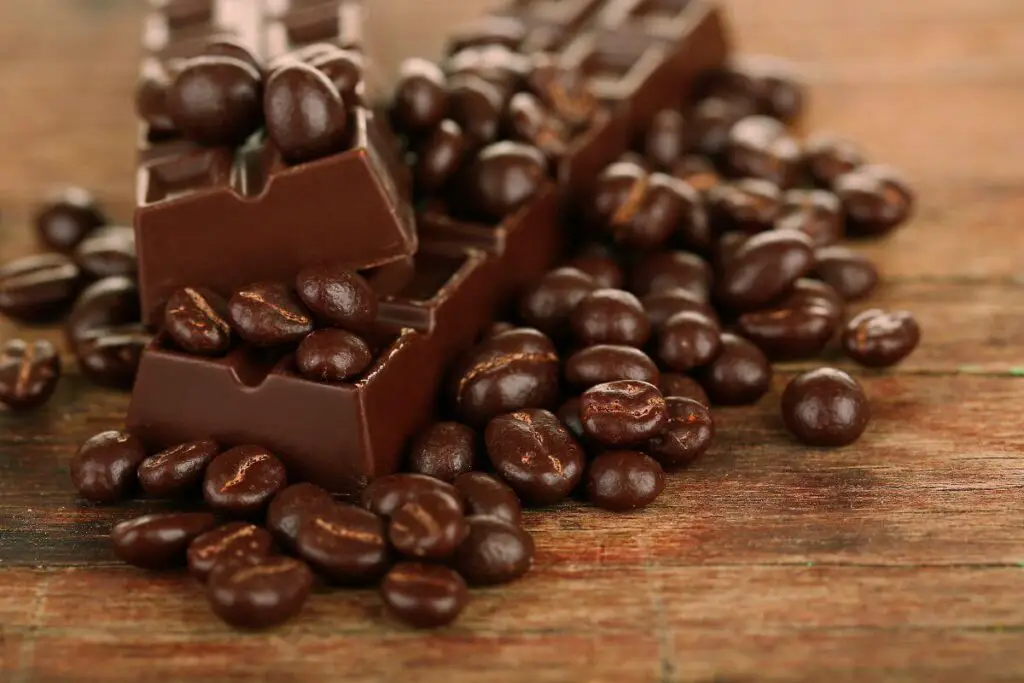 Chocolate-covered coffee beans