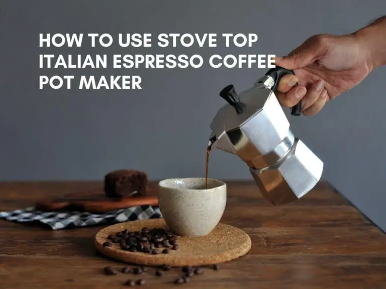 how to use stove top italian espresso coffee pot maker