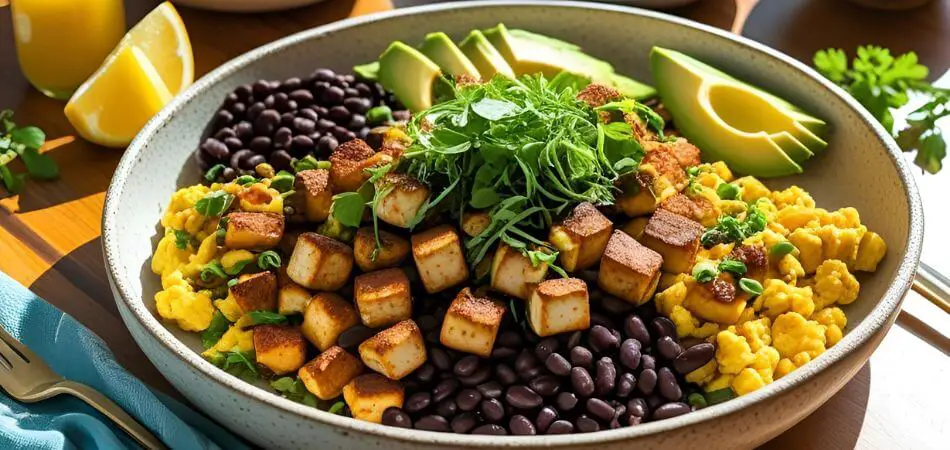 high protein vegetarian breakfast