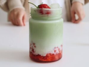 Strawberry Matcha Latte