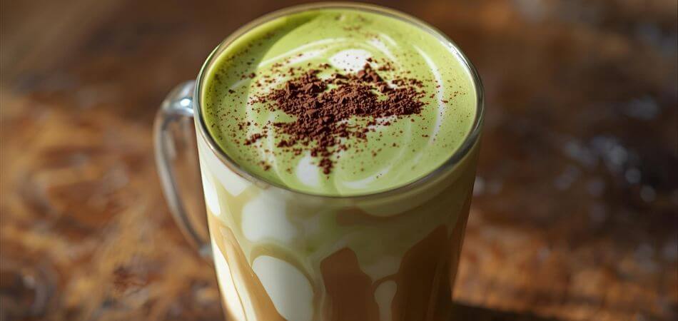 Dirty Matcha Latte