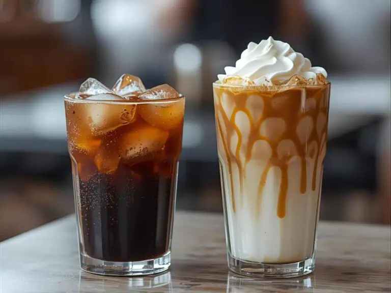 Iced Coffee vs Iced Latte