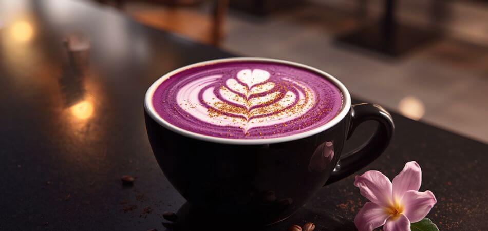 Hot Ube Cappuccino