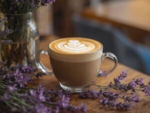 honey lavender latte