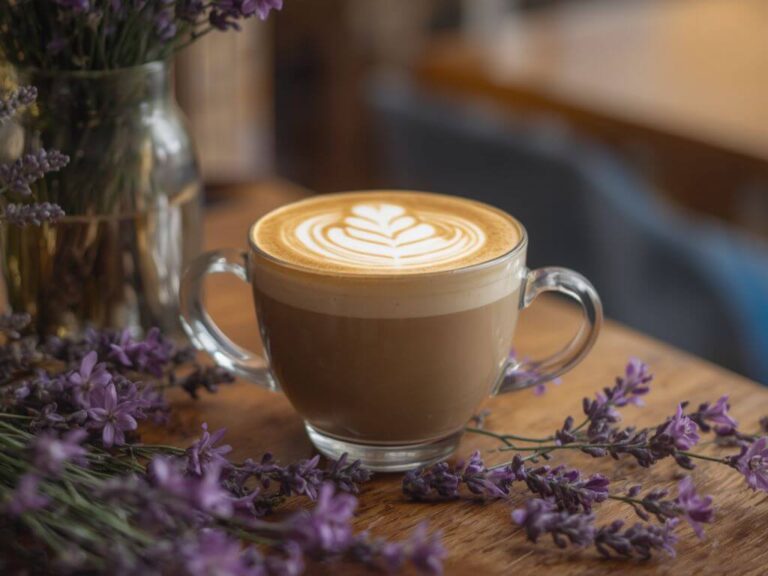 honey lavender latte