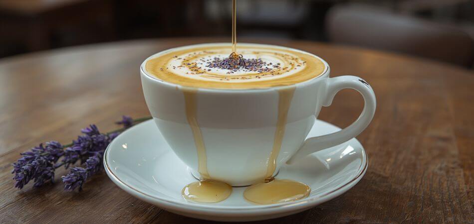 honey lavender latte